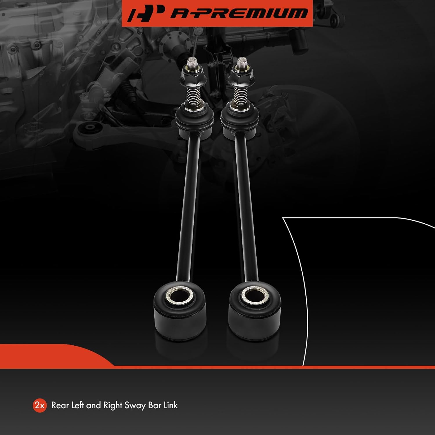 A-Premium 2 x Rear Sway Bar Links Stabilizer Bar Links, Compatible with Jeep WK Series Grand Cherokee 2005-2010, XK Series Commander 2006-2010