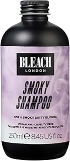 BLEACH LONDON Smoky Shampoo - Smoky Grey Rinse, Vegan, Cruelty Free, Colour Protected Clean, Colour Depositing Formula, 250 ml