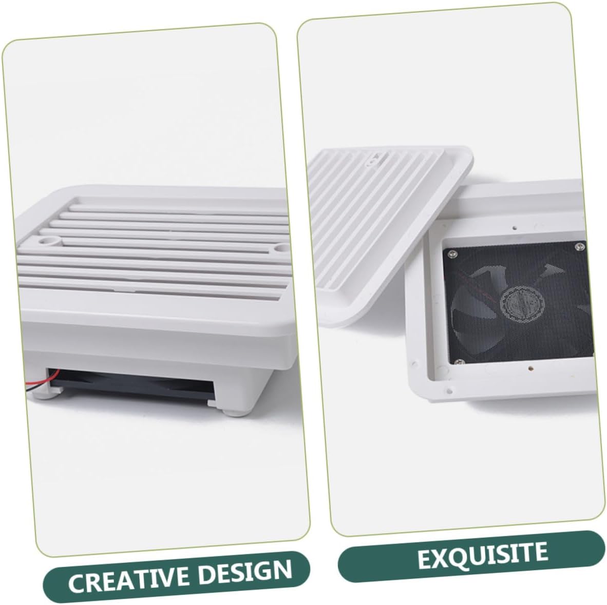 12v 8-inch Rv Exhaust Fan with Blades Bathroom Air Ventilation Roof Ventilation Fan Replacement Quiet Motor for Rv