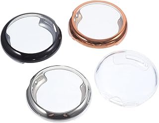 PartyKindom Capa De Relógio Se Protetor De Tela 4 Pçs Protetor De Relógio Reutilizável Delicada Capa De Relógio Anti-Riscos Capa De Relógio Substituível Capa De Tela De Relógio Removível Tela