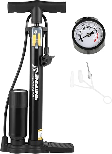 Pompe à Vélo - Pompe à Pied avec Manomètre 45cm - Matéria…