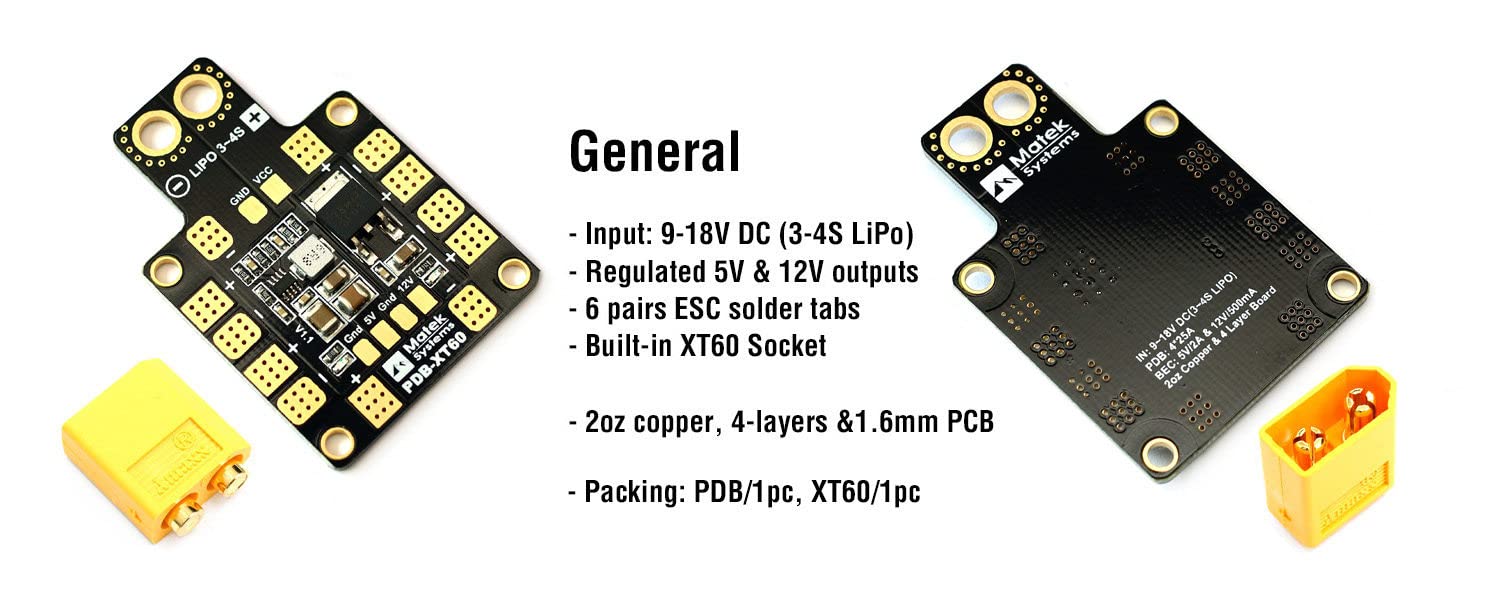 Carte de distribution de l'alimentation électrique Carte de connexion ESC XT60 X