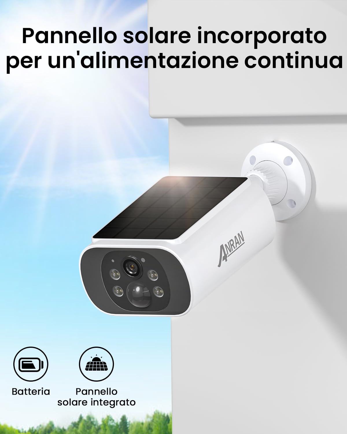 Mint Camera Telecamera Di Sicurezza Esterna 1080P Ad Energia Solare - WiFi, IP, Visione Notturna, Per Casa Scanner Wifi - Foto 9