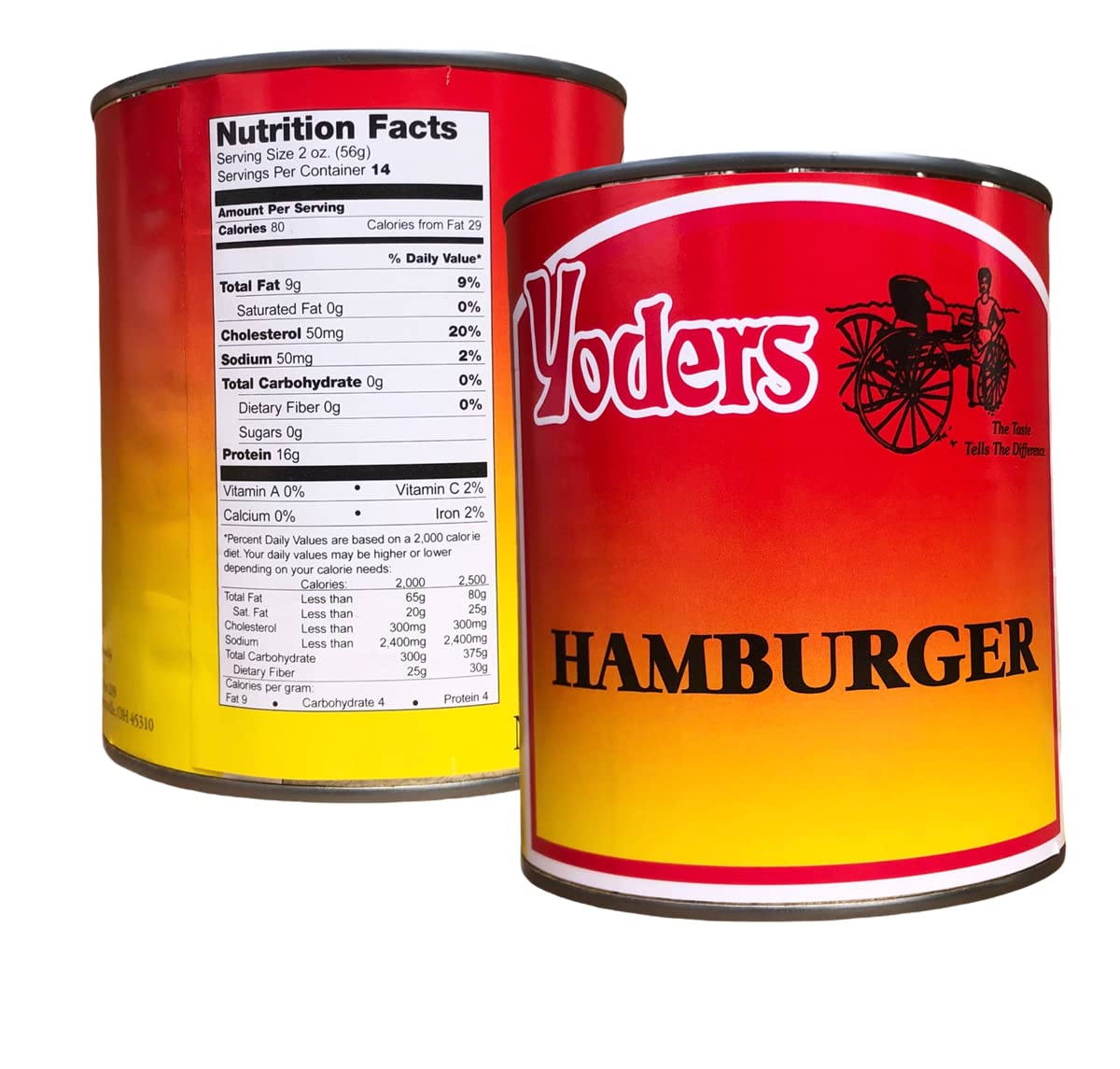 Yoder's Canned Premium Variety Pack (Beef, Chicken, Hamburger, Turkey, Pork, Pork Sausage) 12 Cans/Full Case