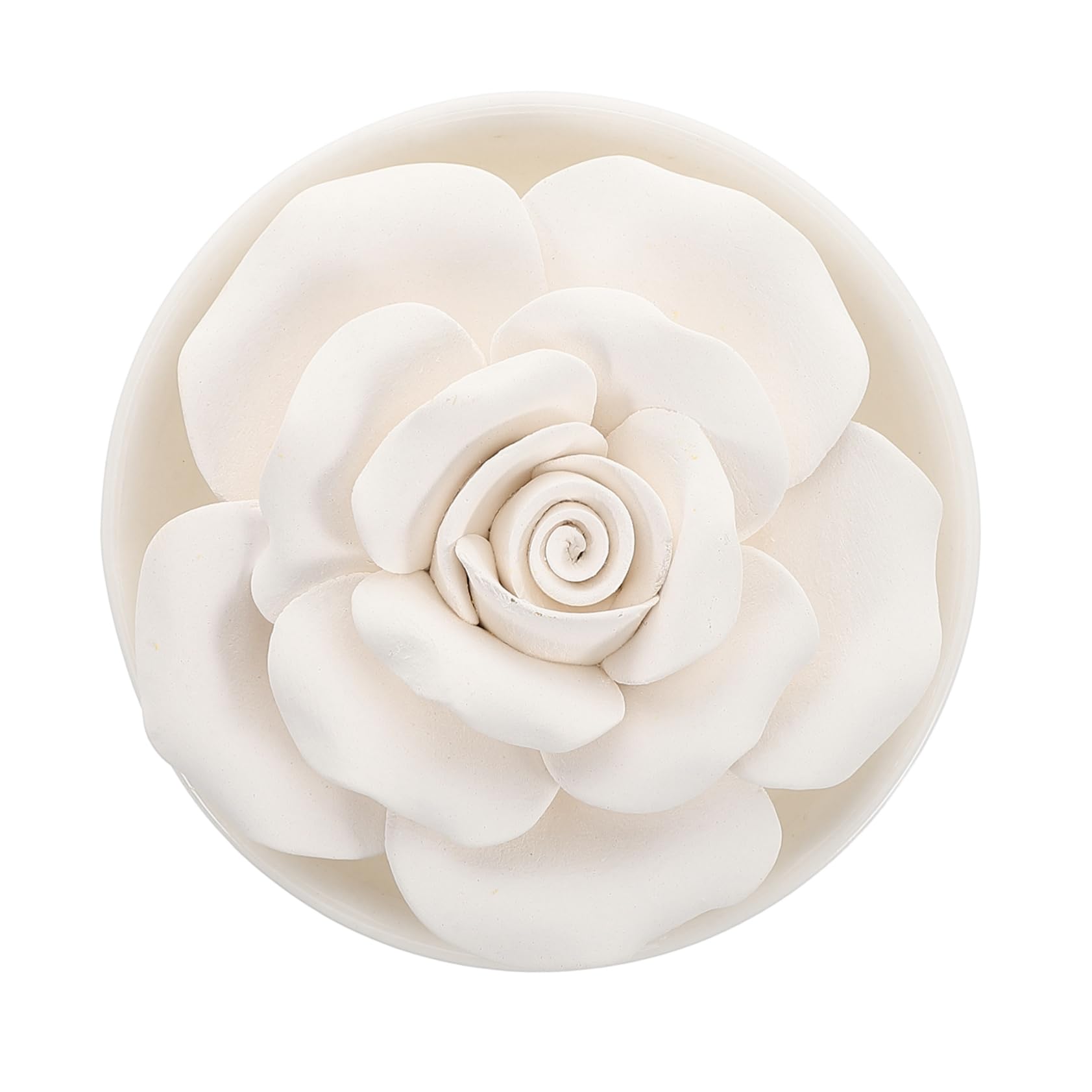 Diffusore Elegante Oli Gesso Essenziali in Forma e Bianco Fiore Profumo Naturale e Relax per Casa Camera da Letto