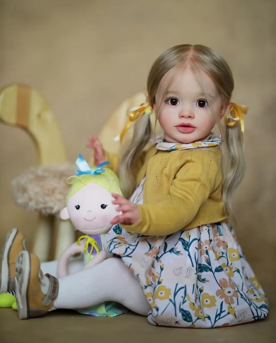 RXDOLL 66 cm duży rozmiar realistyczny Reborn Baby Dolls Girl miękka winylowa tkanina ciało realistyczne małe lalki dla niemowląt, które wyglądają na prawdziwe życie Reborn małe lalki ręcznie robione
