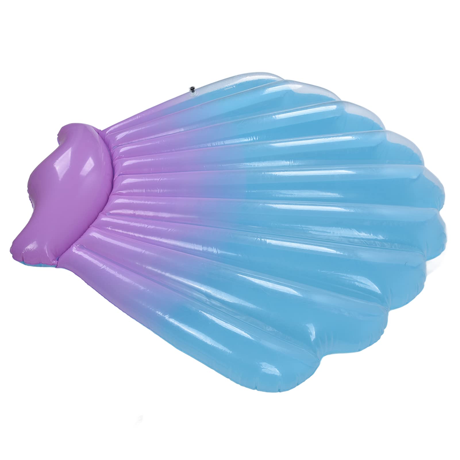 Aramox Łóżko Do Pływania Nadmuchiwane łóżko Do Pływania W Basenie W Kształcie Muszli PCV 145 X 140 Cm Przenośny Lekki Gładka Powierzchnia Basenu Plaża Jezioro Morze Dorośli Rodzina Użytku na Zewnątrz