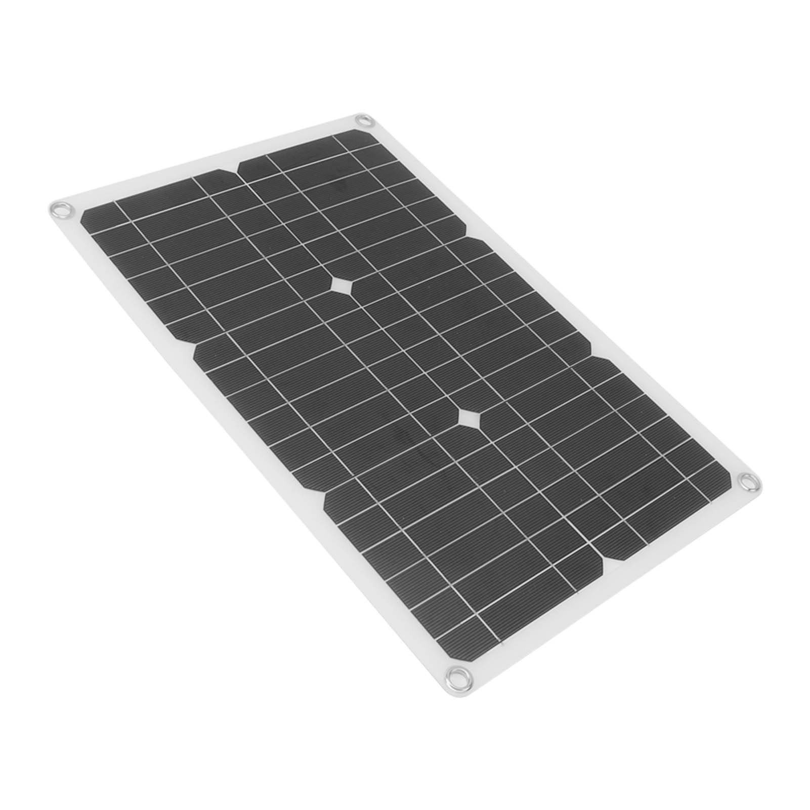YWBL-WH Panel Solar Cargador Monocristalino 20W 18V con Caja de Batería for