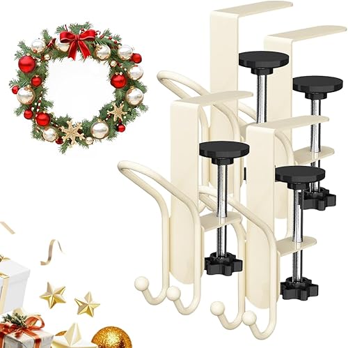 Miniatura 12 de Perchero de Chimenea para Medias y Guirnalda, 2025 Actualizado 2 en 1 Percheros Dobles para Guirnalda para Repisa, Soportes Ajustables para Coronas