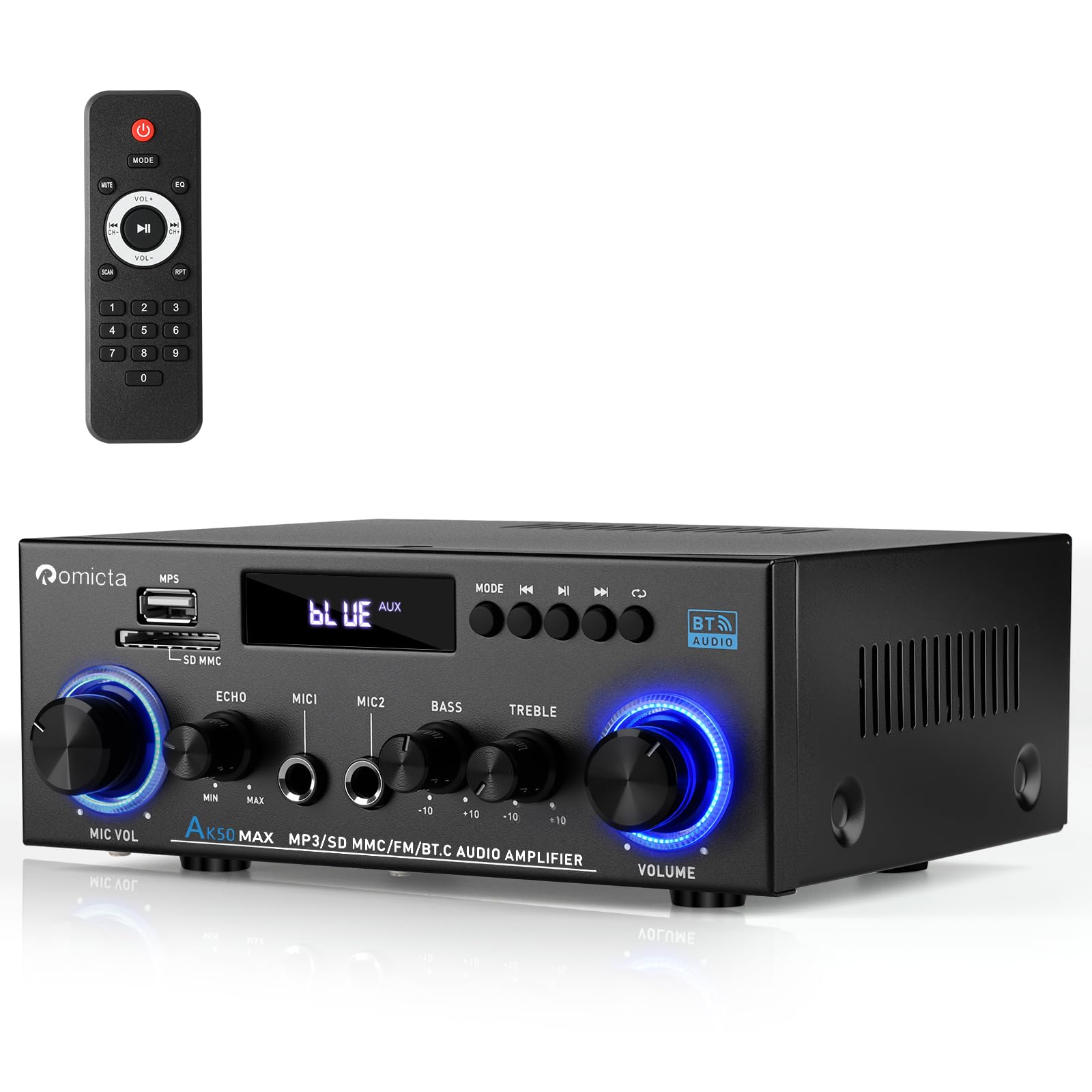 Amazon.com: Romicta AK50MAX Stereo Audio Amplifier, Home Audio