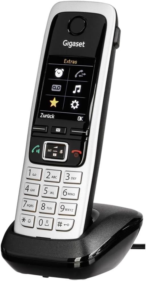 Gigaset C430HX Bar (Hands Free Functionality, IP Phone : IP enabled, Low Radiation), Black [German Version]