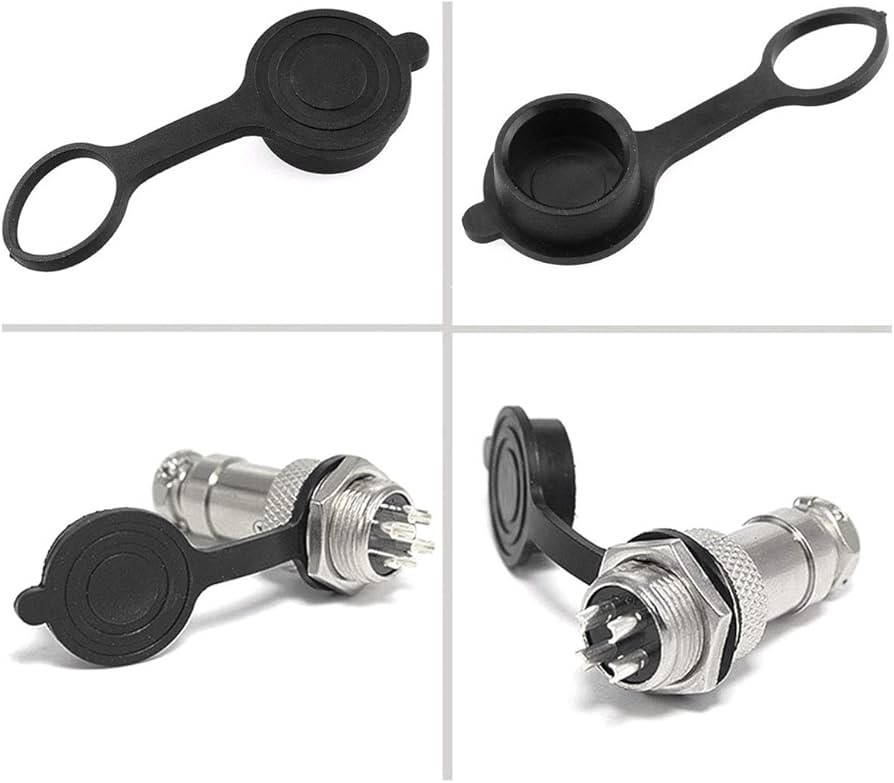 Amazon.com: DGZZI GX16 Cap Lid 4PCS Black GX16 Aviation Connector