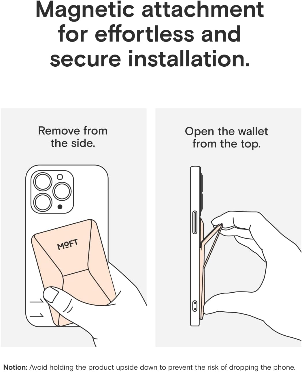 MOFT Magnetic Wallet Stand Compatible with iPhone 17/16/15/14/13/12 Series, Angle Adjustment & Magsafe Compatible MOVAS Phone Stand,Peach Pink - Image 9