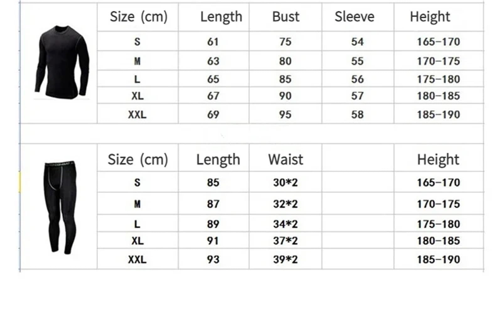 Set Termici Da Uomo Set da corsa da uomo autunno inverno caldo peluche aderente camicia sportiva top pantaloni legging set allenamento maschile fitness palestra abbigliamento sportivo Per Sci，Corsa(Bl