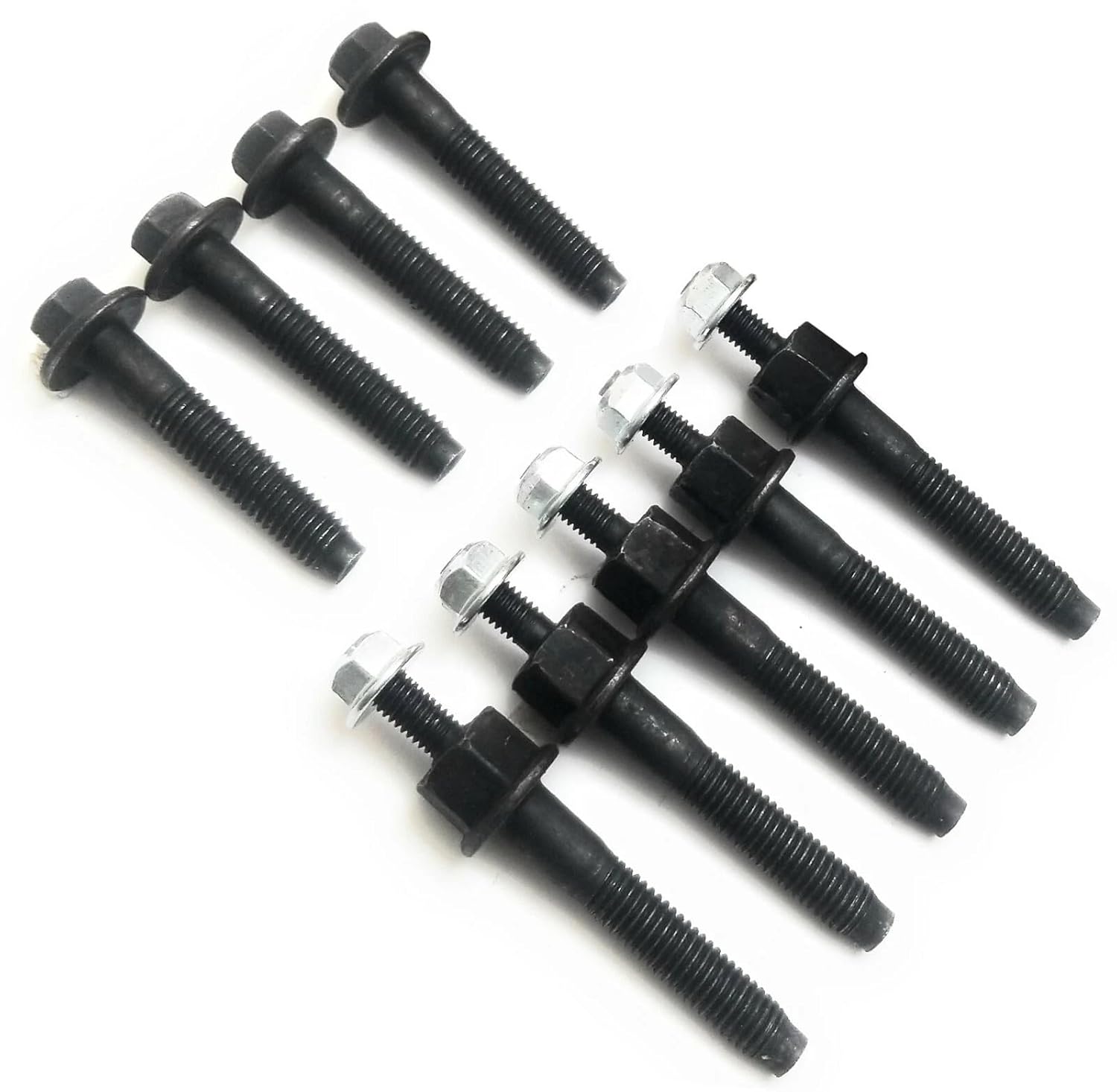 4 pcs Exhaust Manifold Bolts & 5 pcs Studs & 5 pcs Nuts for - 300 Challenger Charger Durango Grand Cherokee 2009-2018 53032966AF 05045496AA 053032966AF 6510141AA 6505316AA 6510140AA