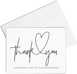 Thank You for Being a Part of Our Wedding Day Card for Bridal Party Gift from Bride and Groom
