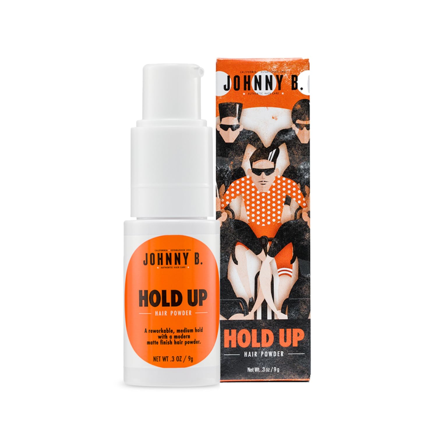 Johnny B. Hold Up Hair Styling Powder, Volumizing Matte Finish, Instant Lift & Texture for Fine or Thin Hair