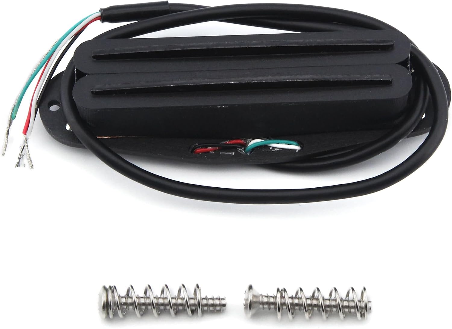 FLEOR Alnik 5 Hot Rail Humbucker Single-Coil-Tonabnehmer 13-14K Humbucker Voll schwarz Fit ST SQ TL TEgitarre
