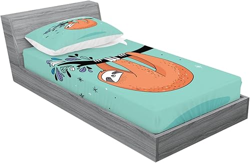 Miniatura 398 de Ambesonne - Juego de sábanas bajeras y fundas de almohada, diseño clásico botánico, plantas de jardín vintage, juego de 3 piezas con estampado