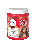 Vista 1 de Salon Line - Linha SOS Cachos (Recarga de Queratina) - Creme para Pentear Reparacao Total 2.2 lbs - Colección (SOS Curls (Keratin Recharge) - Total