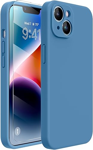Miniatura 89 de Miracase - Funda diseñada para iPhone 11 con protector de pantalla, funda de goma de silicona líquida, protección total contra caídas y a prueba