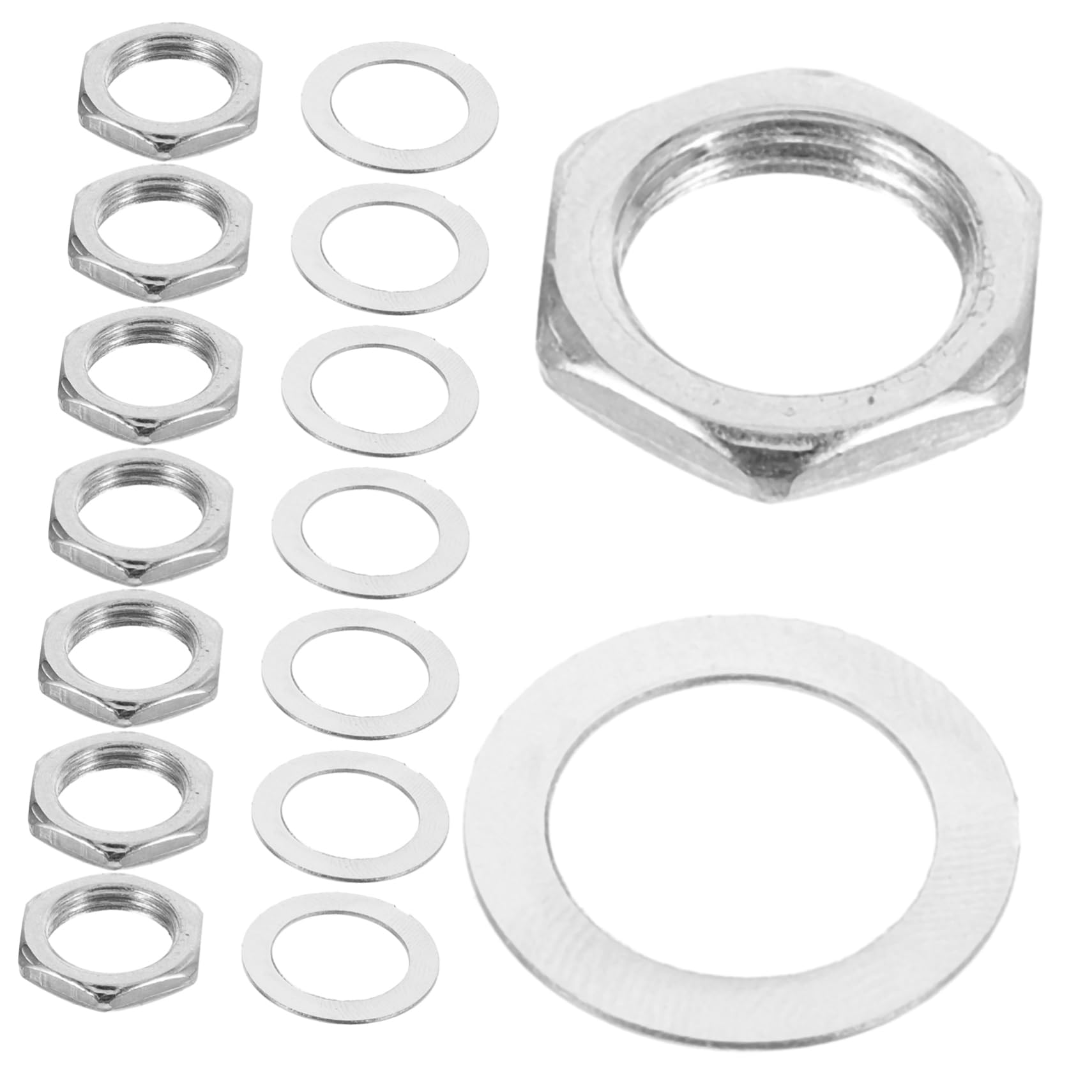 OFFSCH 10 Pack Guitar Nut Hexagon Screws Kit for Electric Guitar Replacement Parts
