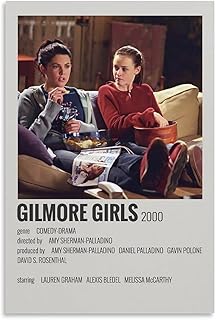 THAELY TV Show Gilmore Girls 90s Comedy Vintage Canvas Wall Art (3) Canvas Painting Wall Art Poster for Bedroom Living Room Decor 12x18inch(30x45cm) Unframe-style