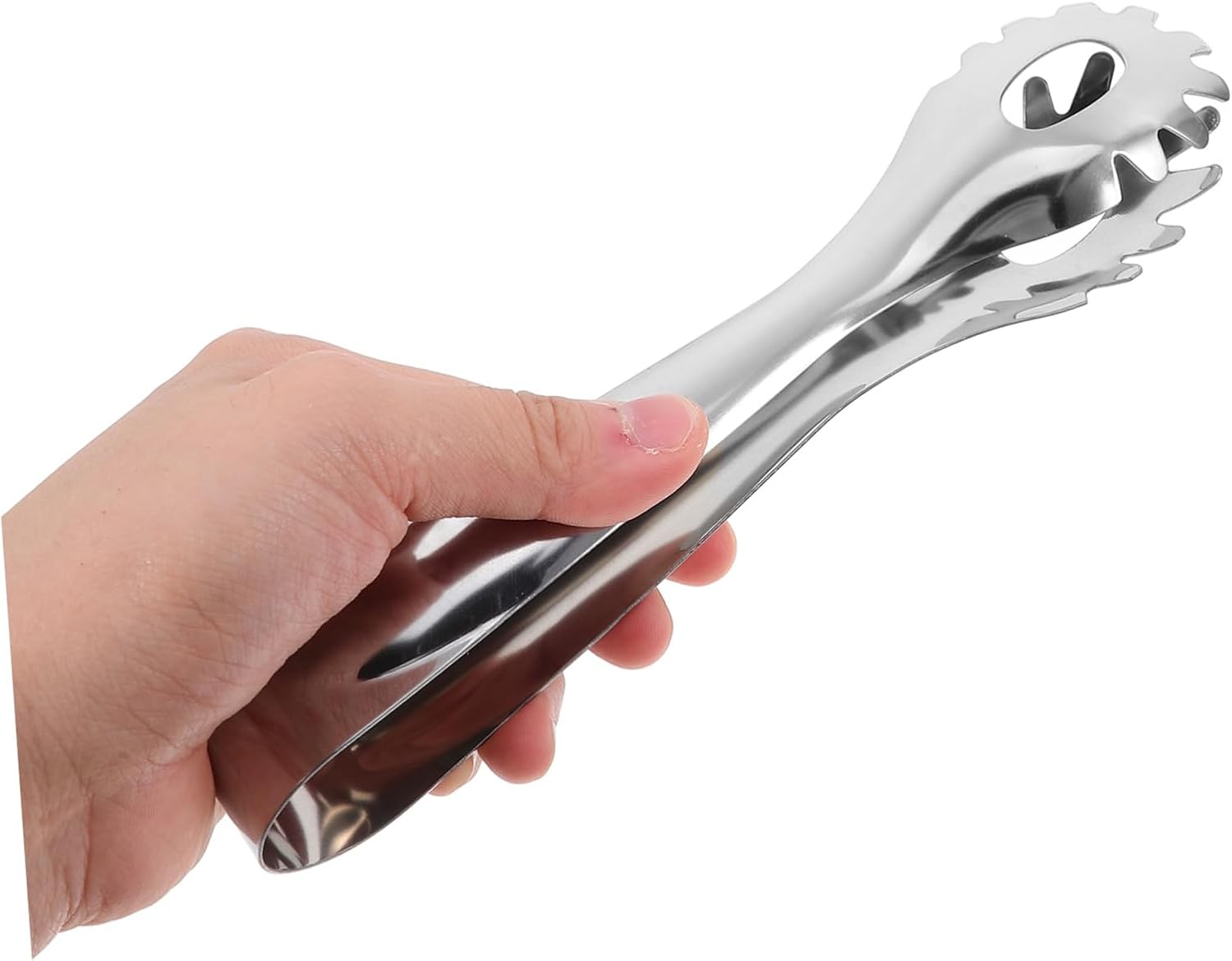 SHOWERORO Stainless Steel Spaghetti Server Set Measuring Tool Ergonomic Pasta Tongs Spoon for Portion Control Versatile Kitchen Utensils for Cooking and Serving Noodles