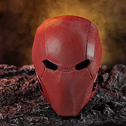 Halloween Red Mask Full Head Helmet Cosplay Costume Accessories for Adult Clothing Fancy Dress