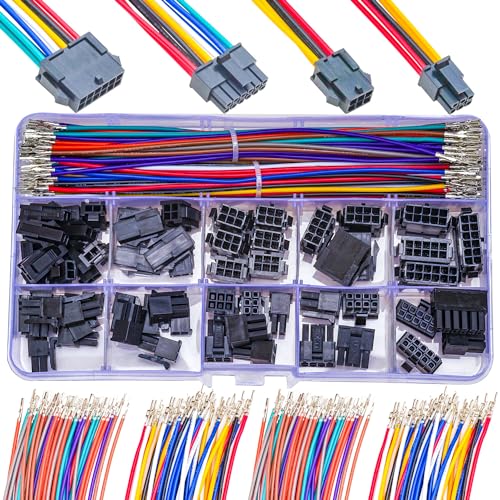 Conector Micro-Fit 3.0mm Pitch con cables 22AWG pre-crimpados miniatura 1