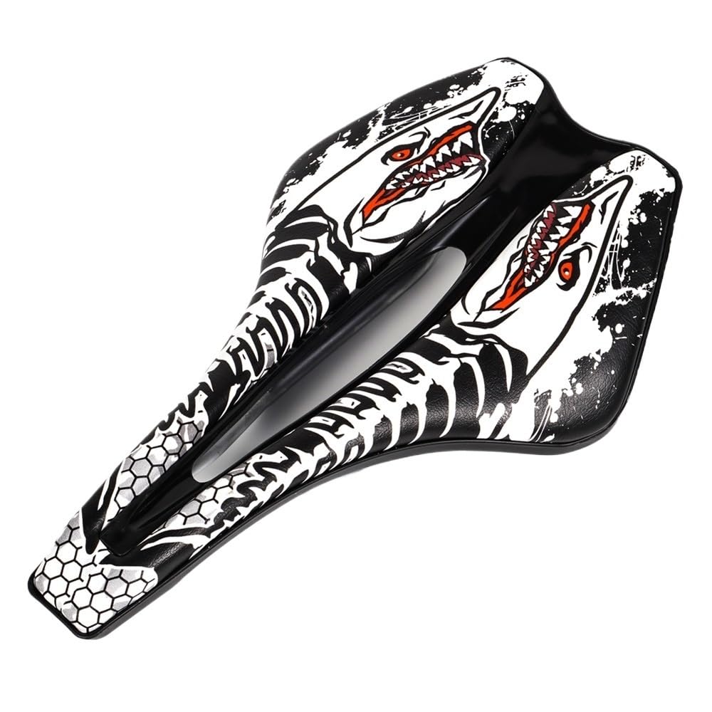 VFdthR Bike Seat Bicycle Seat Ultralight MTB Road Cyling Saddles Breathable Comfortable Cushion Bike Saddle(White)