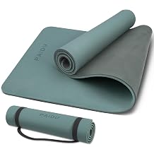 PAIDU Yoga Mat Non Slip Anti-tear,extra thick-2/5 inch（10MM）High Resiliency Professional POE Yoga Mats for Women Men Kids,72"x24"inch,Workout, Yoga, Pilates and Floor Exercise, with Carrier Strap