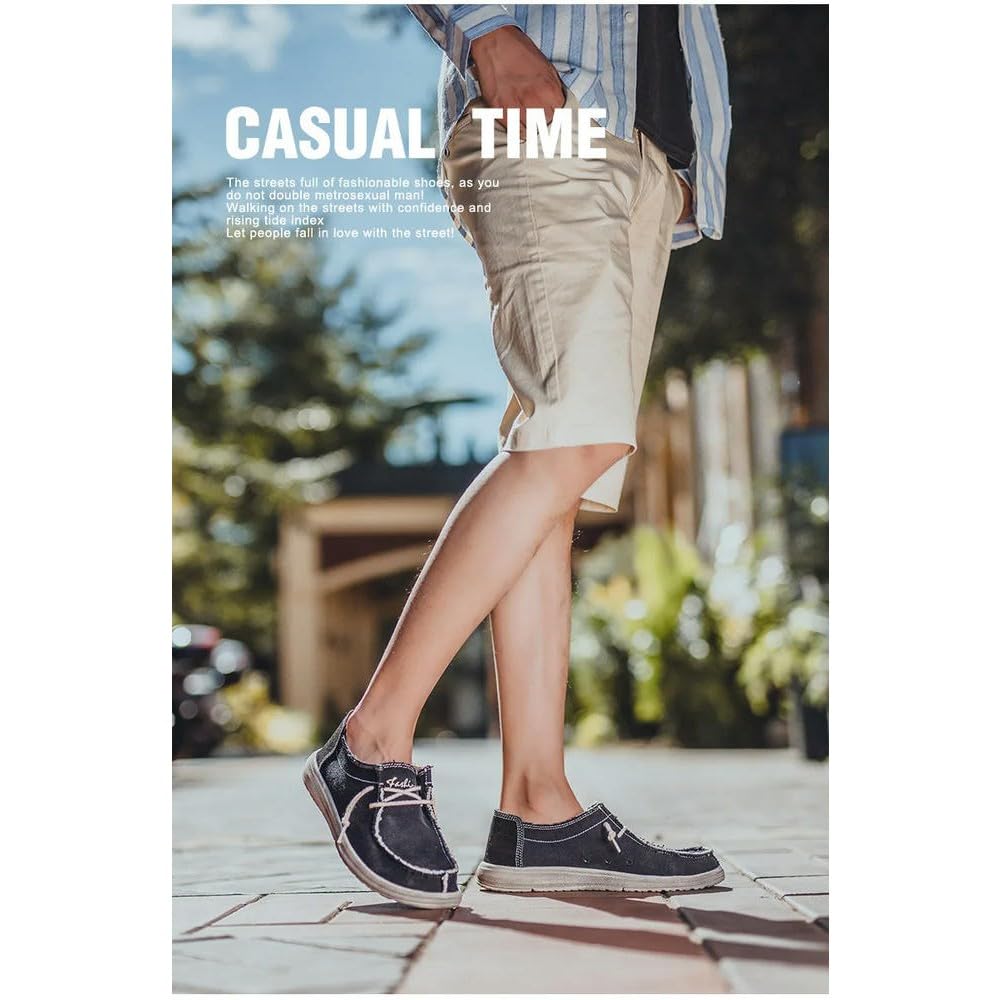 SYJYM Estate Autunno Confortevole Casual Uomo Scarpe di Tela per Uomo Brand Moda Mocassini piatti