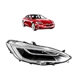 CBLVLUNP Compatible With TESLA S 17-20,Car LED Left Front Headlight Plug & Play Upgrade Auto Accessory,105357000F, 1053570-00-F(RIGHT)