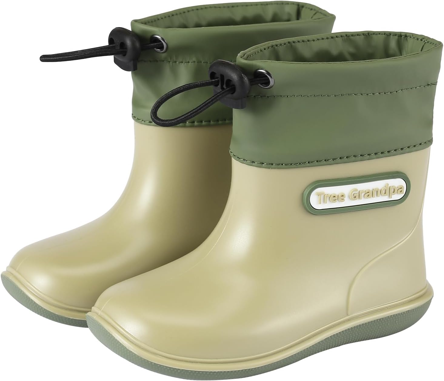 Toddler Kids Rain Boots for Boys Girls Easy-on Lightweight Waterproof Rainboots Baby