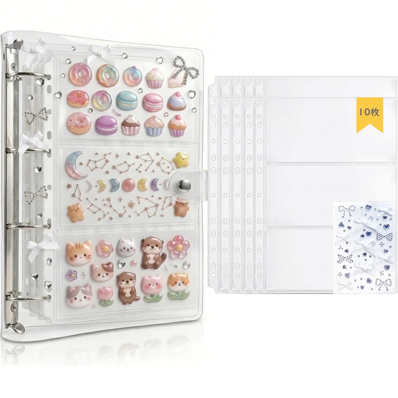 A4 Sticker Storage Sheets, Pack of 10