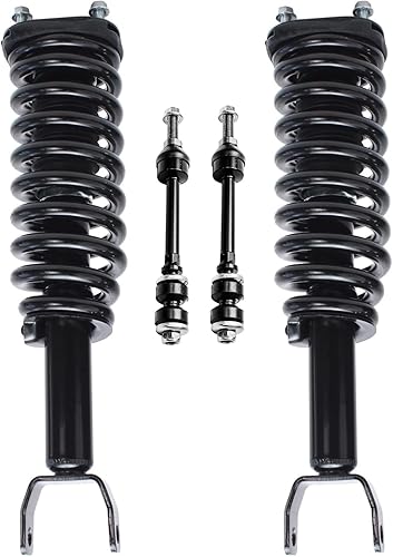 Miniatura 12 de Detroit Axle - Kit de 4 puntales delanteros para Dodge calibre 09-12, 2 puntales y muelles helicoidales 2 estabilizadores barra estabilizadora 2009