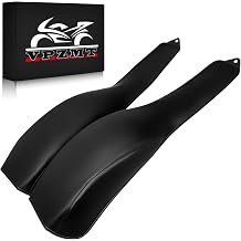 PU Leather Flame Rear Trike Fender Bra for Harley Tri Glide Ultra Classic FLHTCUTG 2009-2023, Street Glide Trike FLH 2010-2011 (All Black)