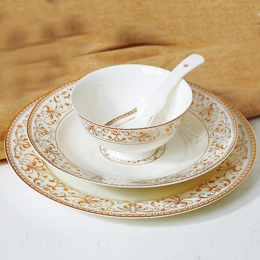 　Bone China Ceramic Crockery Set, Bone China Crockery Plate, Ceramic