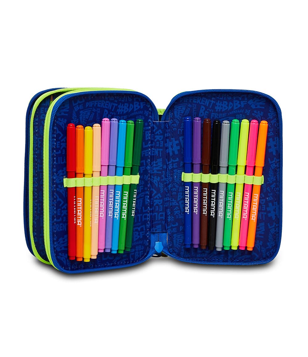 Mitama ASTUCCIO 3 Zip, Children and Boys 3 Zip CASE, Multicolour, Taglia Unica - Image 3