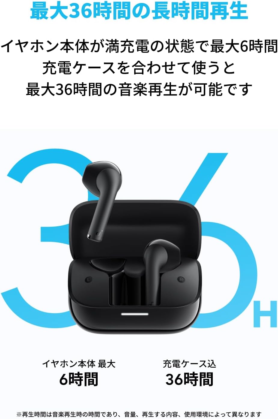 Anker Soundcore K20i（Bluetooth 5.3）【完全ワイヤレスイヤホン/インナーイヤーイヤホン / IPX5防水規格 / 最大36時間再生 / 専用アプリ対応/PSE技術基準適合】ブラック