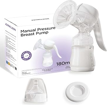 180ML Large Capacity Manual Breast Pump, Hand Pump for Breastmilk, 8x3x2