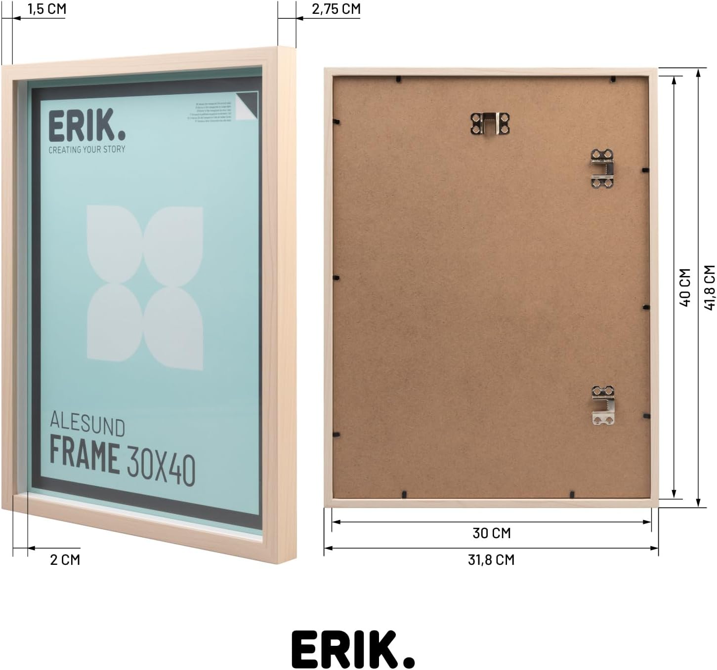 Grupo Erik 30x40 Picture Frame, Photo Frame 30x40cm, 30x40 Frame, Oak Picture Frames, Large Picture Frames, Poster Frame, Wall Art, Wall Photo Frame, Home Decor, Wall Decor