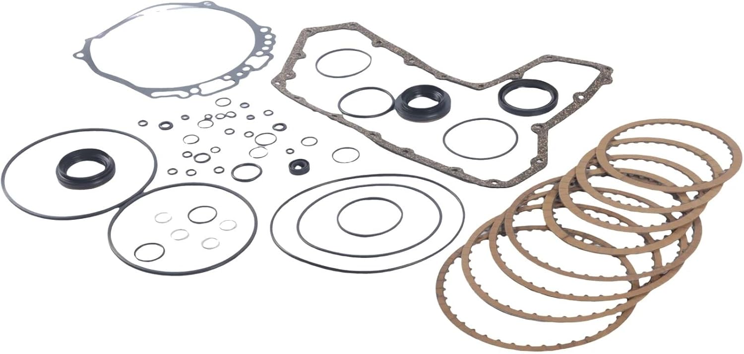 1 Set Transmission Master Friction Plates Overhaul Gasket Kit Compatible with Nissan Teana Quest Murano 3.5L Car Engine Parts JF010E RE0F09A
