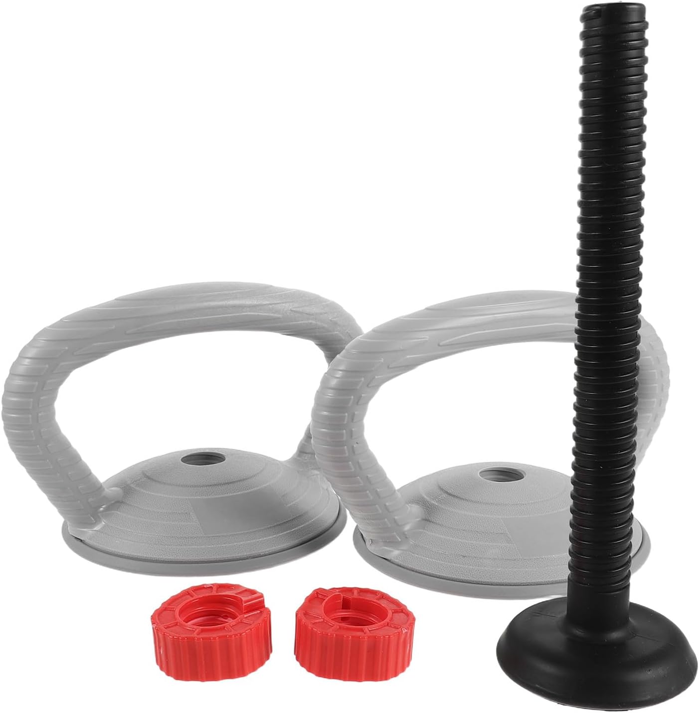 1 Set Dumbbell Kettlebell Converter - Weight Plates Handle Grip - Adjustable Dumbbell to Kettlebell Converter with Base for Home Gym Strength Training