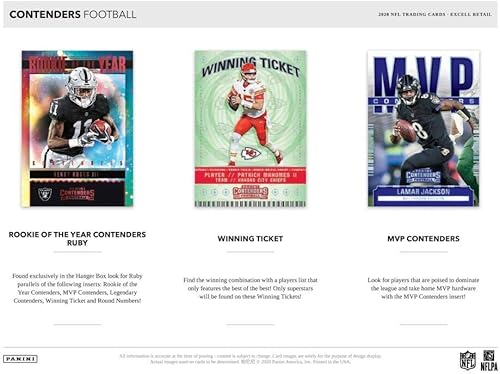 Miniatura 6 de 2020 Panini Contenders Football BLASTER box (40 cards/box)