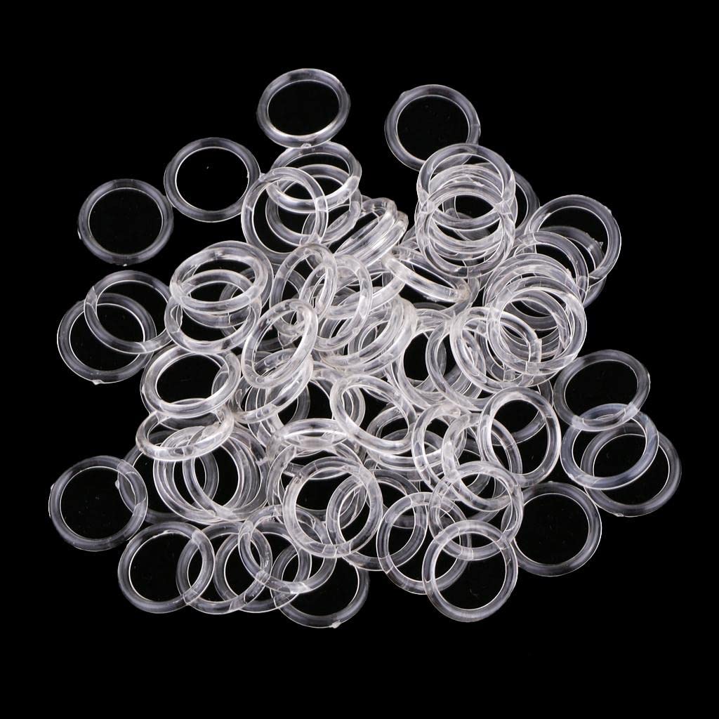 bnf® 100 pieces clear nylon bra strap adjuster slider o ring lingerie diy sewing crafts 8mm crafts | sewing | other sewing