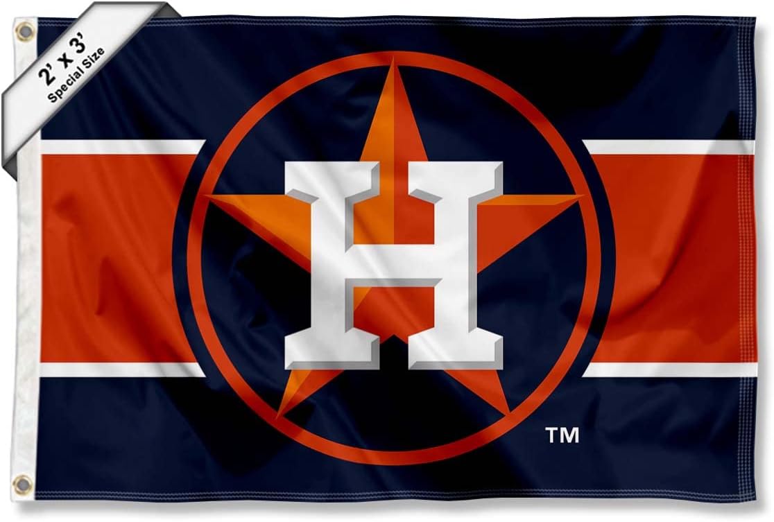 Houston Astros 2x3 Foot Small Flag