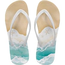 Coloranimal Womens Flip Flops Summer Beach Sandals Non Slip Flip Flops Thong Sandals for Women Lightweight Ladies Slip On Summer Slippers