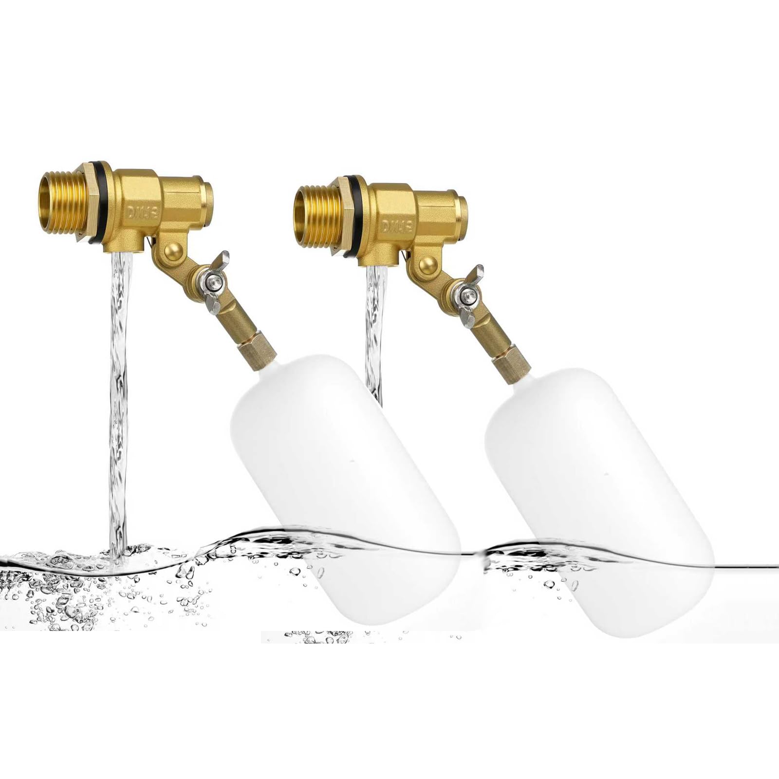 Photo 1 of ?2 Pack?1/2 Inch Brass Water Float Valve - Pool Auto Fill Float Valve, Float Valve for Water Tank, Garden Hose Float Valve, Automatic Water Level Control for Pool, Pond, Fountain, Aquarium